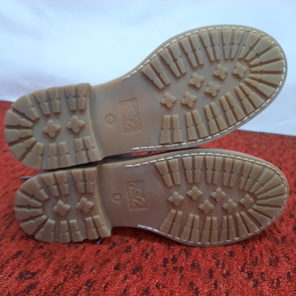 Amore Mia Ranie Ankle Lace Up Women's Boots Sweater Knitted Trim Tan Size 9M - Picture 6 of 15